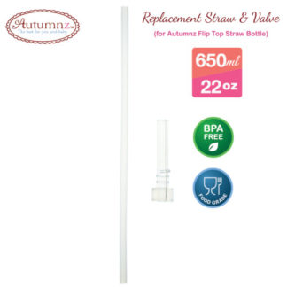 Autumnz - Replacement Straw & Valve (For Autumnz Flip Top Straw Bottle 650ml) *Best Buy*