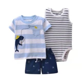 3-piece Baby & Toddler Clothing Set (Fishing)