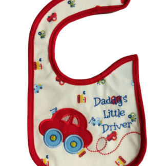 Cute Baby Bib (3-Layer & Water Proof) - Daddy's Little Driver