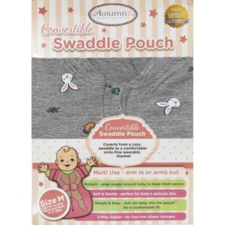 Autumnz - Convertible Swaddle Pouch (Bunny Grey) *Size M*